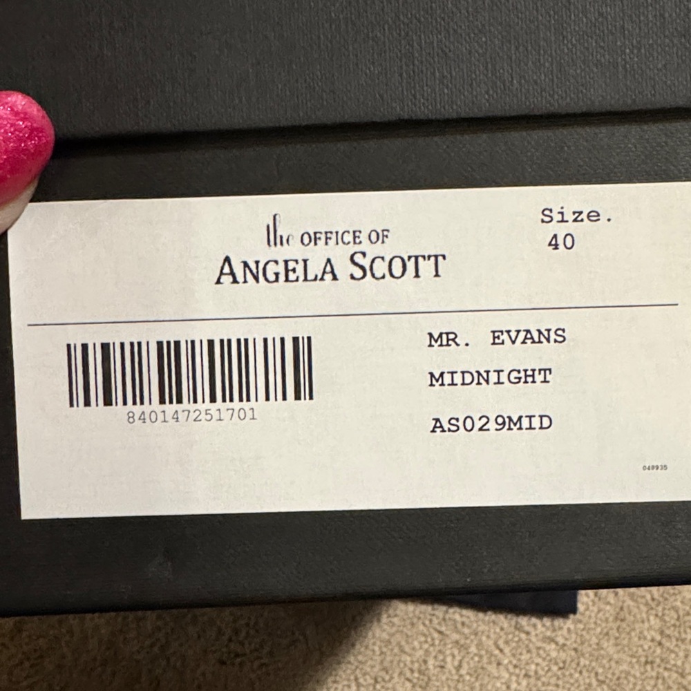 Angela Scott Navy Suede Lace-Up Loafers with Lime Trim - Picture 6 of 7